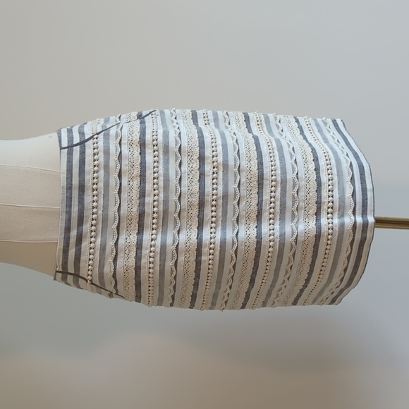 Anthropologie Tabitha size 4 gray and ivory skirt - Picture 2 of 6